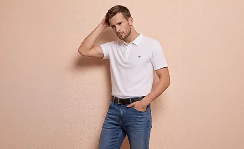Seamless polo garment